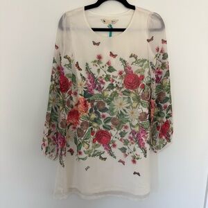 NWT Yumi White Floral Dress Size 2/4